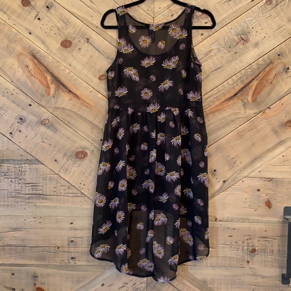 O’Neill Floral High Low Sheer Dress S - Picture 1 of 7